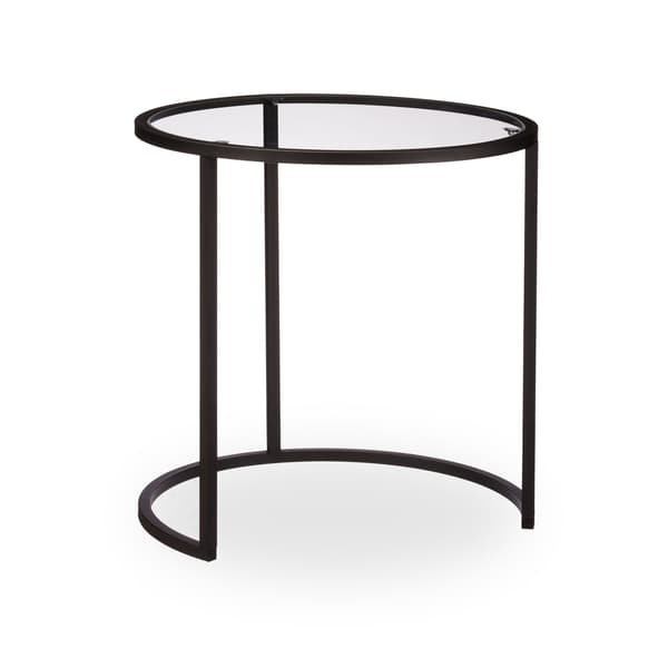 Glas sofabord sæt med 2 stk