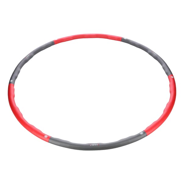 Hula Hoop 100cm, puna-harmaa kuntorengas