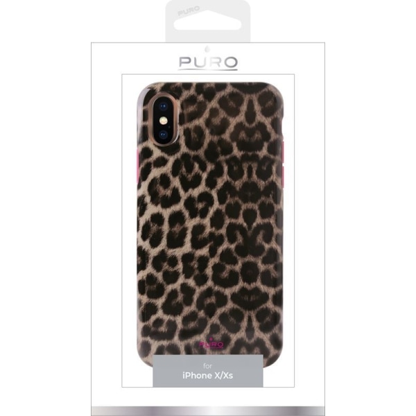 PURO Glam Leopard Cover - Cover til iPhone Xs / X (Leo 2)