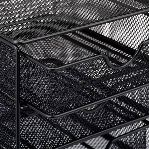 Pöytäjärjestäjä metallissa 3 lokeroa