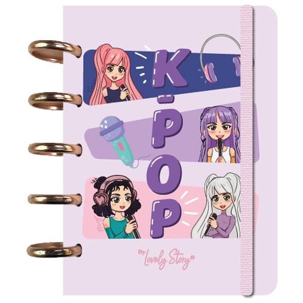 K-Pop Rosa A6 anteckningsbok