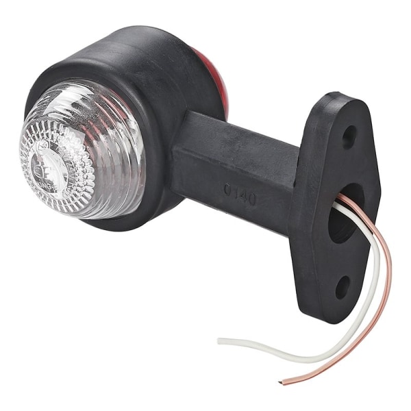 Konturmarkeringslampa röd/vit 120mm rak
