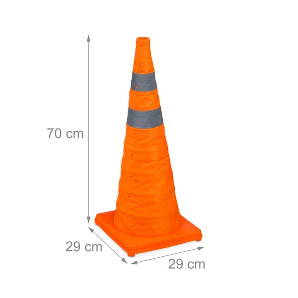 Fällbara pyloner 70 cm i 2-pack