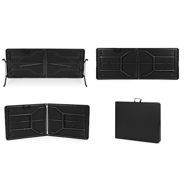 Catering Sæt – Klapbord + 4 Stole HDPE Sort MultiGarden