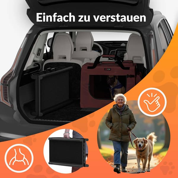 Hunderampe bil sort 156x40x16cm foldbar