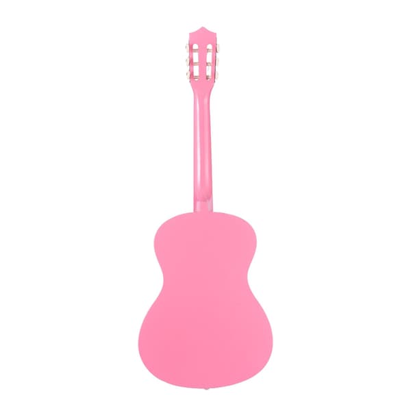 Startpaket för klassisk gitarr, 38 tum, nylonsträngar, rosa