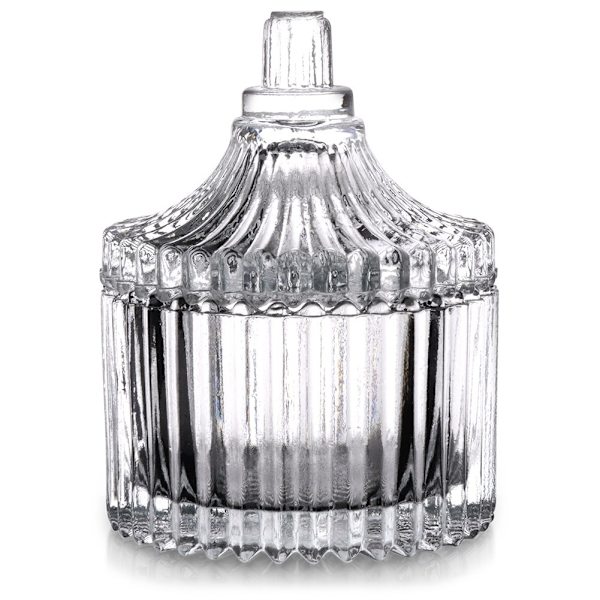 Elegant glassukkerskål - krystalfølelse og opbevaring