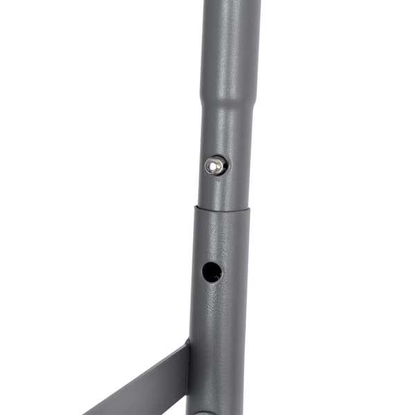 Sammenklappeligt cateringbord, sort, 122 cm, HDPE-plade
