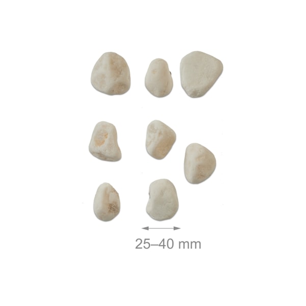 Marmorgrus hvid 25-40 mm