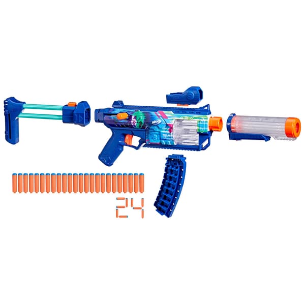 Nerf-laddning Cyberlight Ghost Blaster med LED-lampor