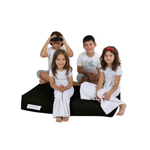 Garden Bean Bag Kids Dobbeltsæde puf - Sort