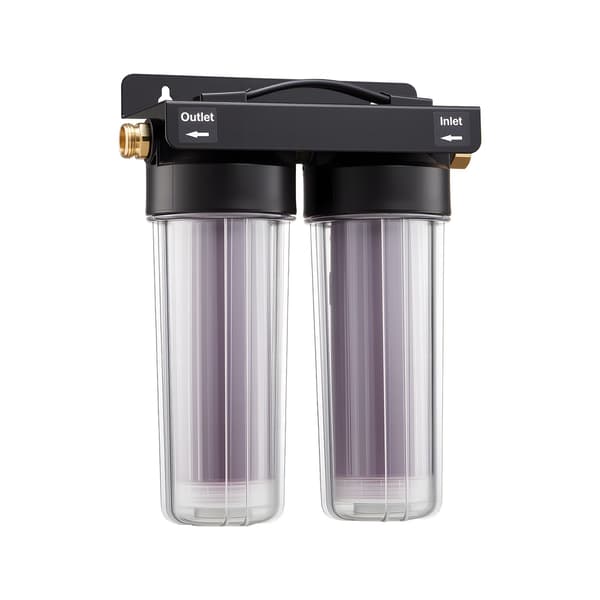 Bilvaskefilter til deioniseret vand, 2 x 0,5L harpiks