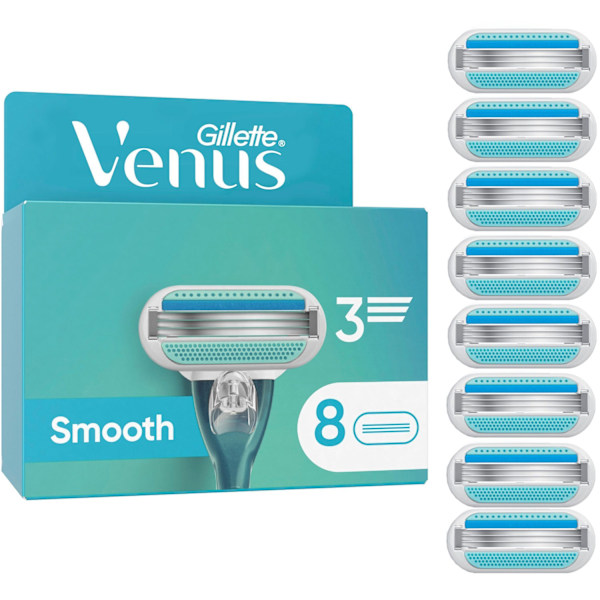 Partakoneen terät Smooth 8kpl