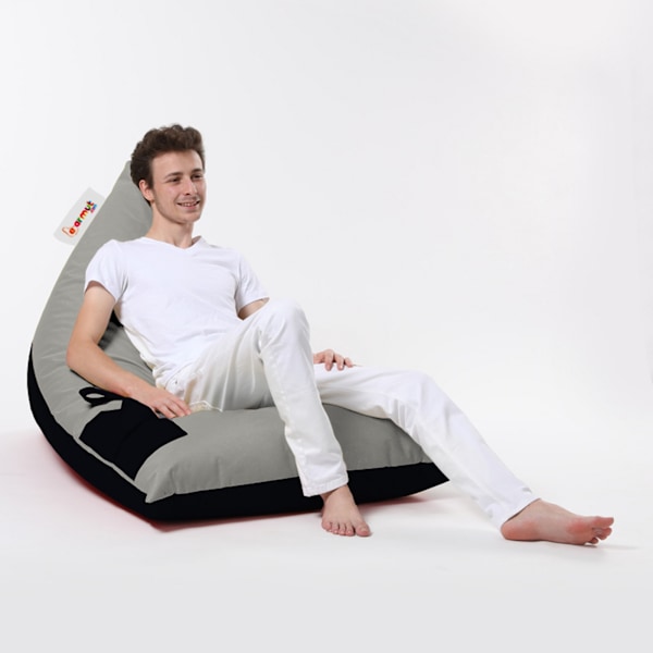 Garden Bean Bag Pyramid Large Dobbeltfarvet Sengepuf - Fume