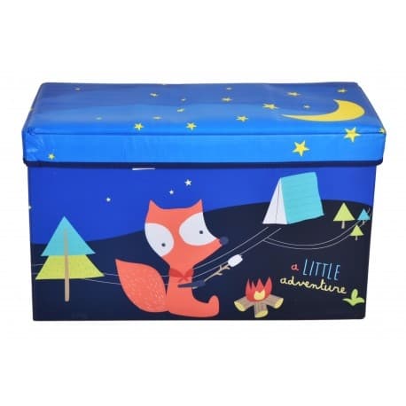 Leksakslåda, björndesign, MDF, 60 liters kapacitet