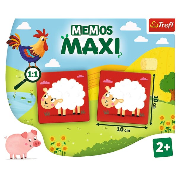 Trefl Memo Maxi maatilan eläimet