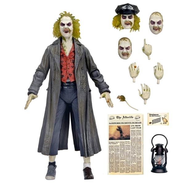 Beetlejuice 1988 Ultimate Tour Guide Figuuri, 18 cm pitkä