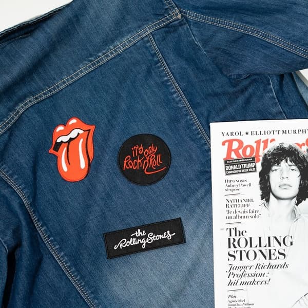 Rolling Stones 3-delt patchsæt til fans og samlere