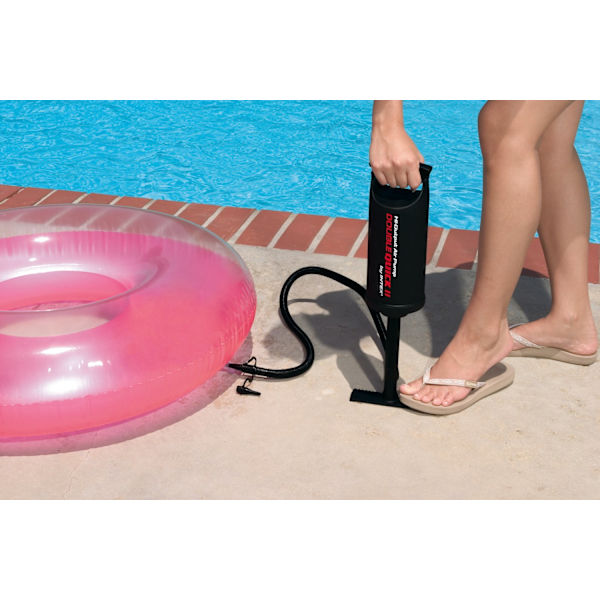 Stor håndpumpe til poolmåtte DOUBLE QUICK II intex 68614