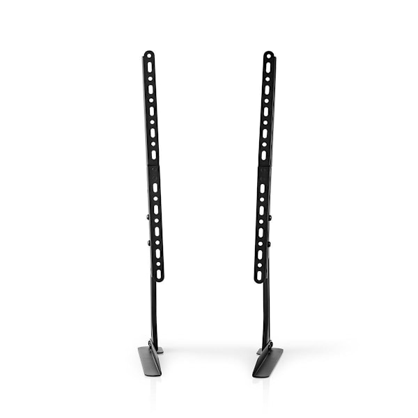 Fast TV Stand | 13-70 " | Maximal skärmvikt som stöds: 50 kg | Justerbar förinställda höjder | Stål | Svart