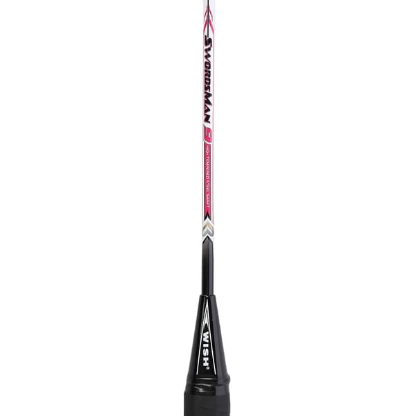 Badmintonracket, stål, röd, lätt