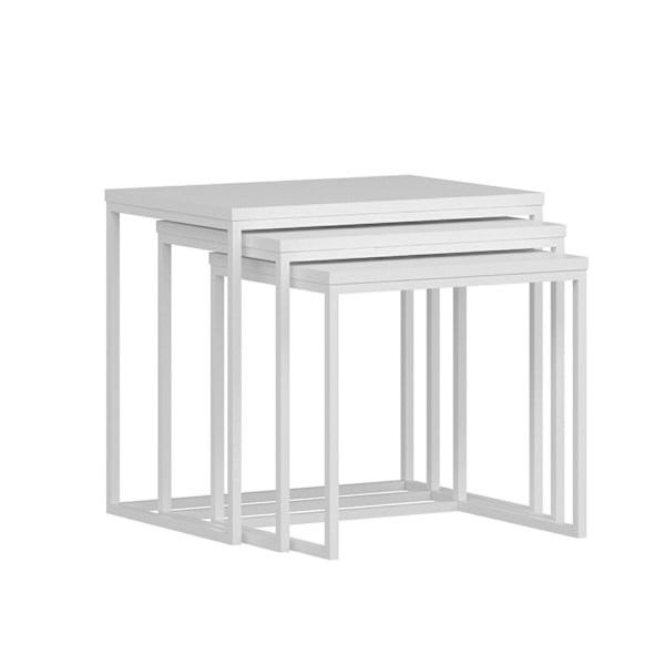 Redebord (3 stk) Evia - Hvid