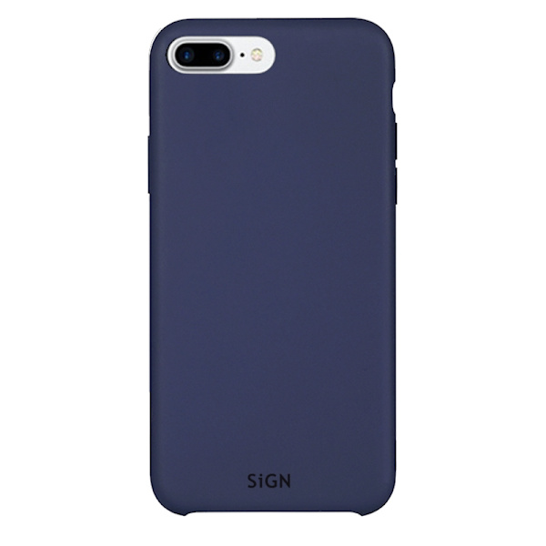 SiGN Liquid Silikone Cover til iPhone 7 & 8 Plus - Blå