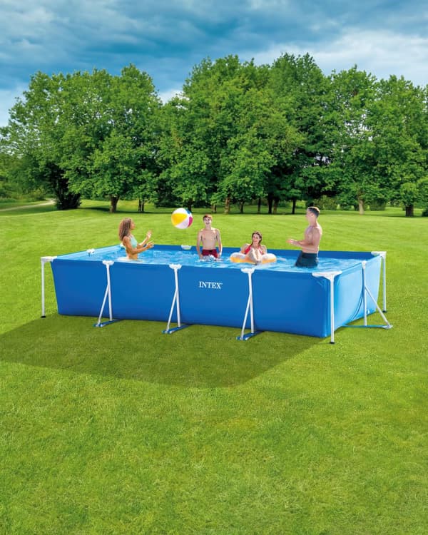 Rektangulær ramme havepool 450x220x84 cm, 7127L, INTEX 28273