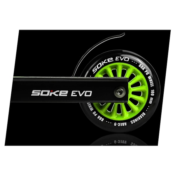 Gröna hjul till sparkcykel 100 mm, 2-pack