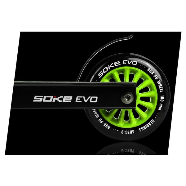 Grønne hjul til scooter 100 mm, 2-pak