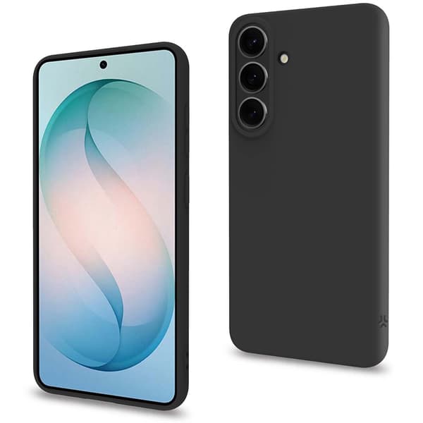 Kromomjukt gummiskal till Samsung Galaxy S26 FE 5G, svart, mikrofiberfoder