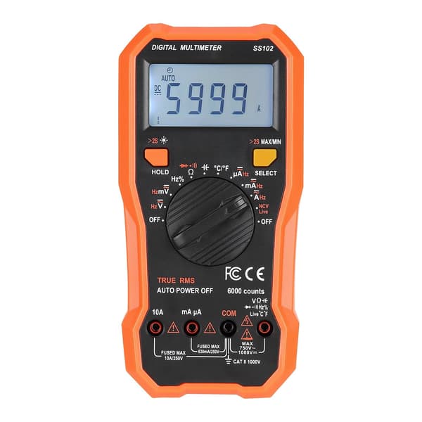 Digital multimeter, 6000-siffror TRMS, NCV, temperatur