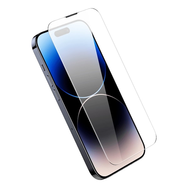 Karkaistu lasi iPhone 14 Pro Maxille kaiutinsuojuksella 0,4mm SET