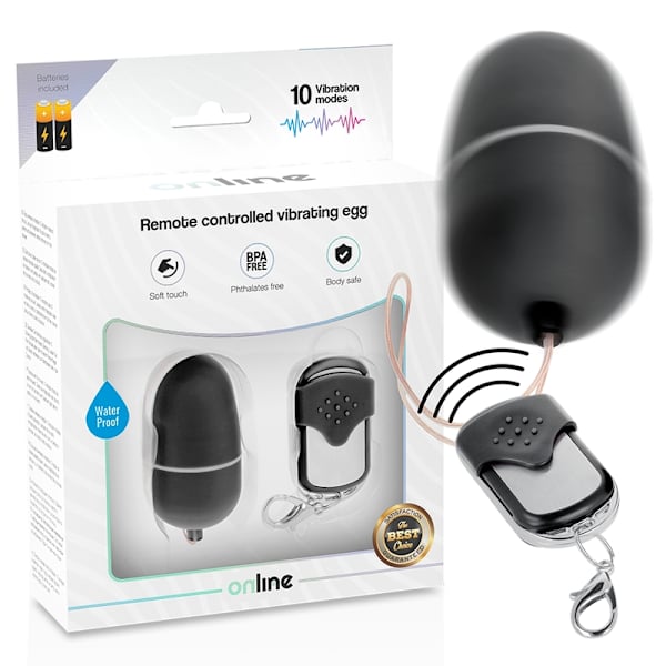 Online - Fjernbetjening Vibrating Egg M Sort