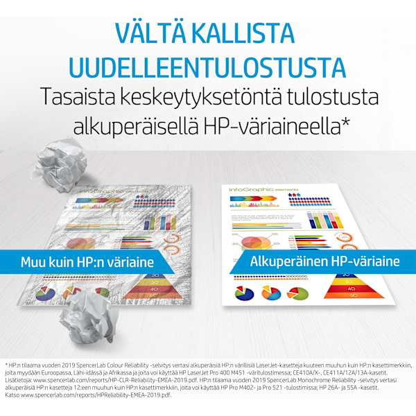 HP 126A - laser tonerpatron, sort