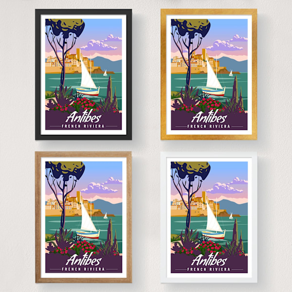 Plakat A4 Antibes - 2022