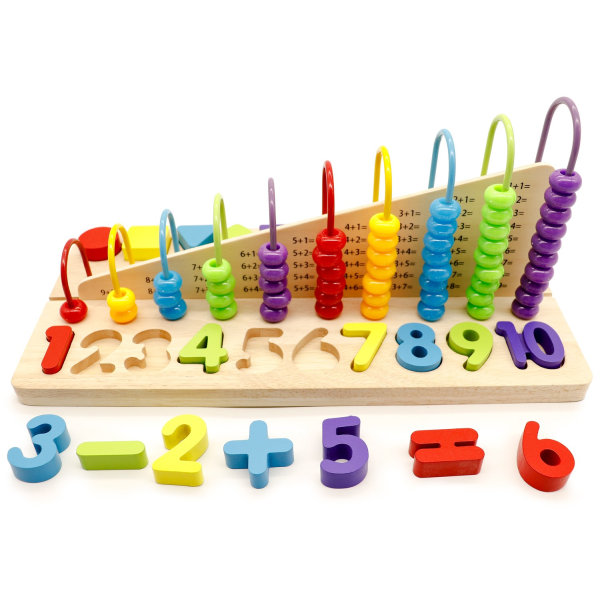 Pædagogisk abacus + trænumre Økolegetøj