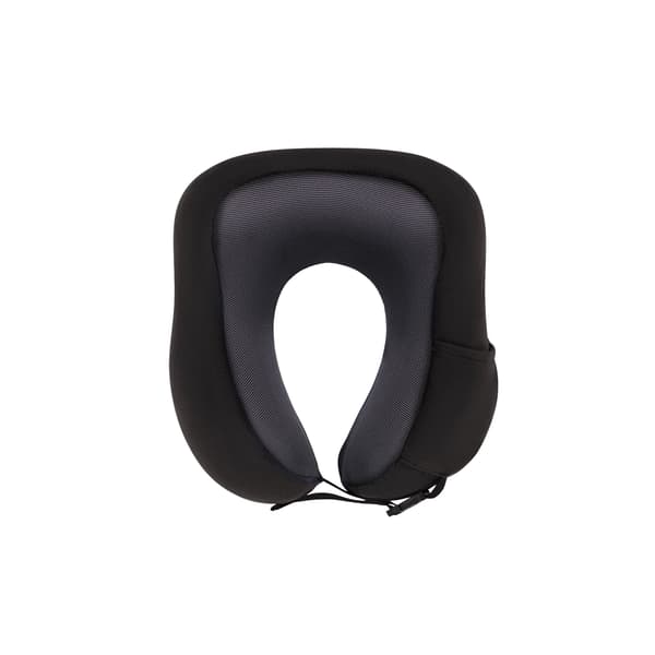 Rejsepude med memory foam – ergonomisk, sort