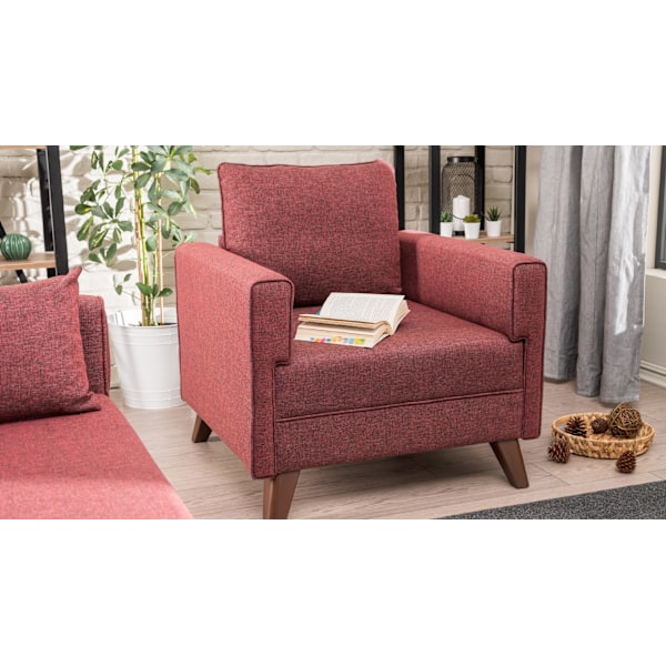 1-sædet Sofa Bella Lænestol - Claret Rød
