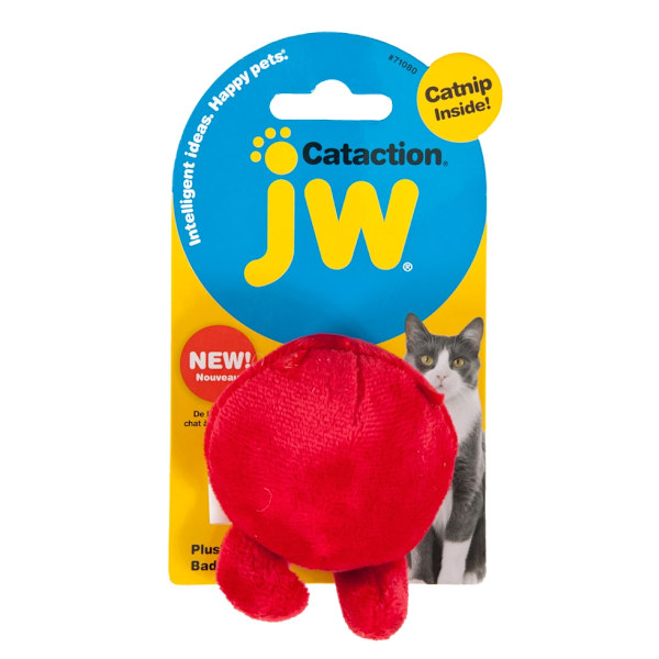 JW Plush Bad Cuz Ball med kattmynta