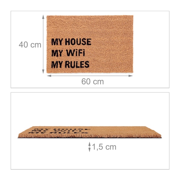 Ovimatto kookosta "MY WiFi MY RULES"