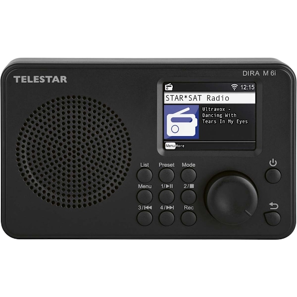 DIRA M 6i Ultrakompakt multifunktionsradio DAB+ / FM / Internet / Bluetooth Sort