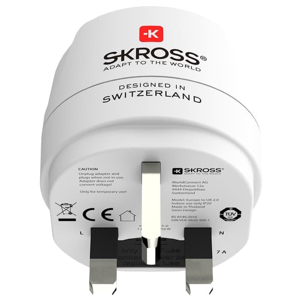Jordad EU till UK-kontaktadapter