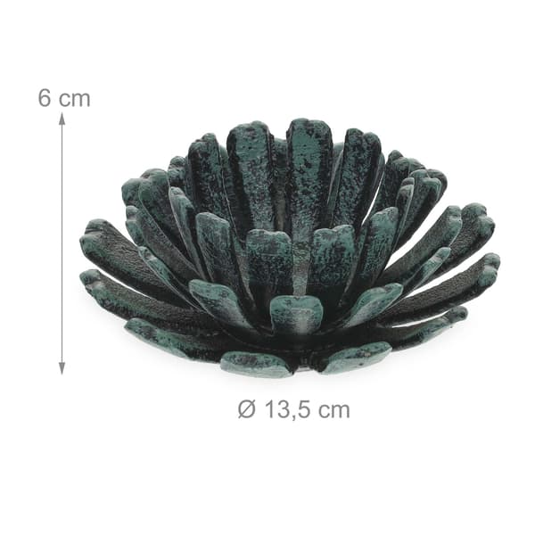 set med 2 blomformade värmeljushållare