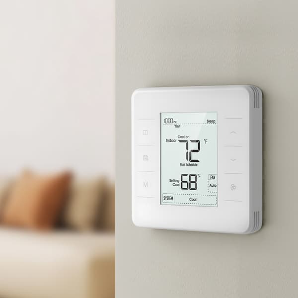 7 päivän ohjelmoitava termostaatti – lämpöpumppu, taustavalaistu LCD-näyttö
