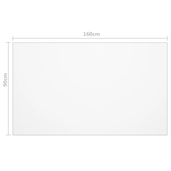 Copritavolo trasparente 160x90 cm PVC 2 mm