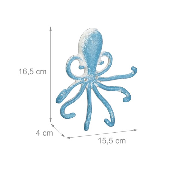 Seinäkoukku mustekalalla