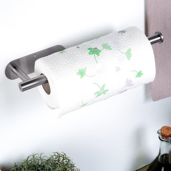 Paperipyyheripustin teräs hopea