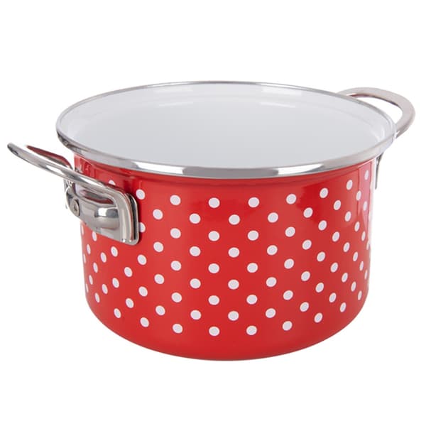 TECKA emaljerad gryta 18 cm, 2 l