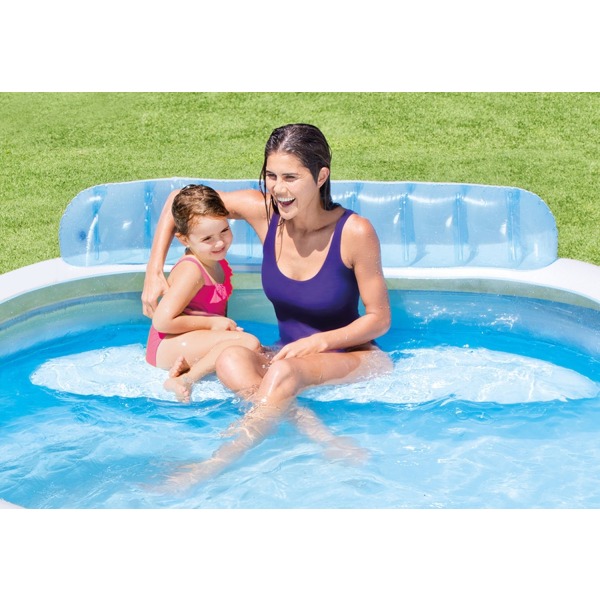 Havepool med sæder 229x218cm Intex 57190